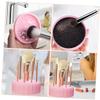 CALLARON Makeup Brush Cleaner Box Dual-use Silicone Mat for Makeup Remover Face Brush Cleanser Kit view 4