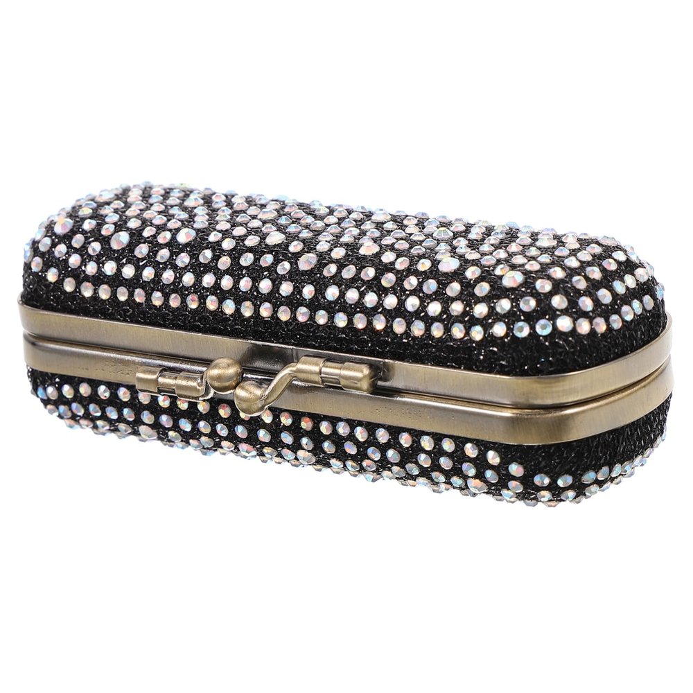 CATIEBYE Retro Lipstick Holder Mirror Cosmetic Pouch Makeup Case Lipstick Bag for Purse