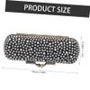 CATIEBYE Retro Lipstick Holder Mirror Cosmetic Pouch Makeup Case Lipstick Bag for Purse view 2