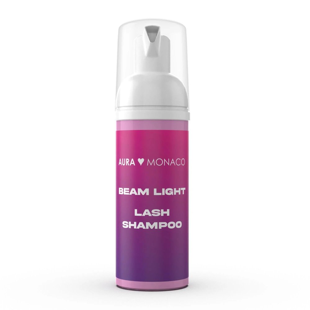 Beamlight Lashes Shampoo  60ml Gentle Eyelash Cleanser for Extensions, Pre-Application Cleaning, Residue Removal, Safe for Natural Lashes, Professional Lash Wash