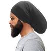 2-Pack Dreadlock Cap Set - Frizz-Free & Breathable Fabric, Adjustable for Locs, Braids, or Textured Hair, Perfect for Sleep, Workout, Shower, or Daily Styling Black view 2