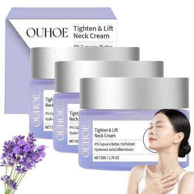 OUHOE Tighten and Lift Neck Cream, 2025 Updated Neck Cream - Tighten & Lift, Non-greasy Neck Firming Cream for Firming for Neck Lifting Reduction Sagging Skin for All Skin Types (3)