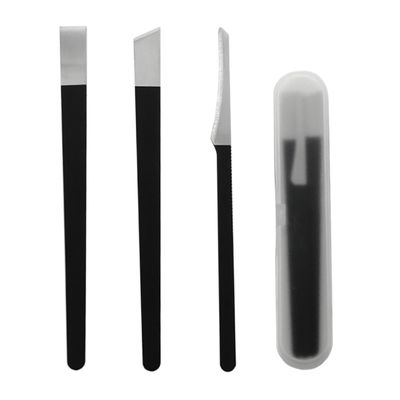 Beatifufu 4Pcs Nail Trimming Professional Pedicure Nippers and Cutters for Foot Care Durable Black Tools for Home Salon Use Includes Storage Bag for Easy Travel
