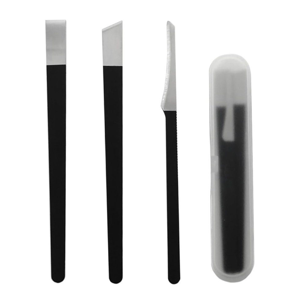 Beatifufu 4Pcs Nail Trimming Professional Pedicure Nippers and Cutters for Foot Care Durable Black Tools for Home Salon Use Includes Storage Bag for Easy Travel