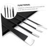 Beatifufu 4Pcs Nail Trimming Professional Pedicure Nippers and Cutters for Foot Care Durable Black Tools for Home Salon Use Includes Storage Bag for Easy Travel view 3