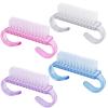 4pcs Mini Handle Grip Nail Brush,Fingernail Brush Cleaner, Pedicure Scrubbing tool Kit For Toe Shower and Men Women view 1
