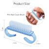 4pcs Mini Handle Grip Nail Brush,Fingernail Brush Cleaner, Pedicure Scrubbing tool Kit For Toe Shower and Men Women view 2