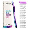 Rainbow Dermaplane Razor with 10 PCS Micro Refills (15pcs Micro Refills and 6pcs Wide Refills) view 2