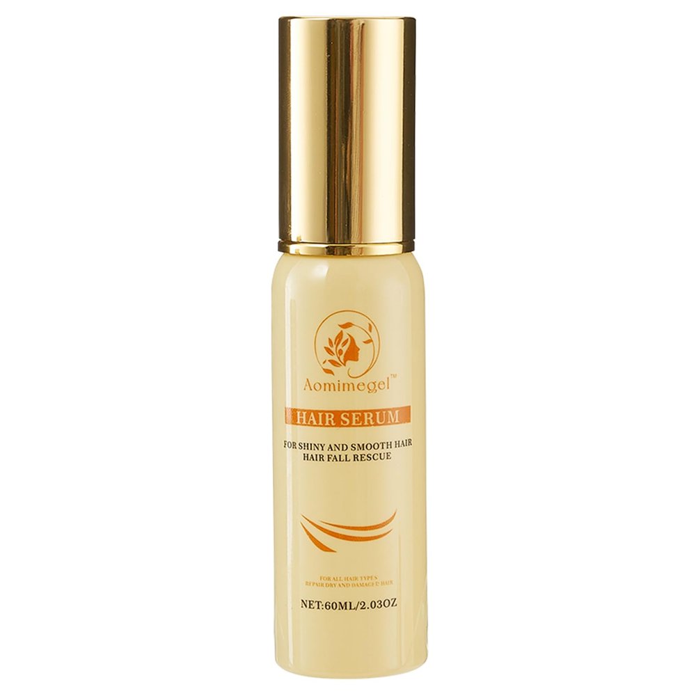 Aomimegel Argan Hair Oil Hair Serum Cold Pressed Weightless Argan Oil Hair Treatment for Dry Damaged Hair 2 floz