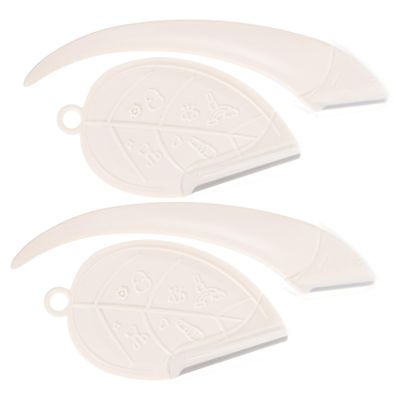 HONMEET Eyebrow Razor Set 4-Piece Portable Facial Hair Removal Tools for Women Curved Eyebrow Shavers for Precise Grooming for Beginners and Travel