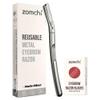 Dermaplane Razor with 21 PCS Blades Refills (5pcs Micro Refills and 16pcs Wide Refills) view 1