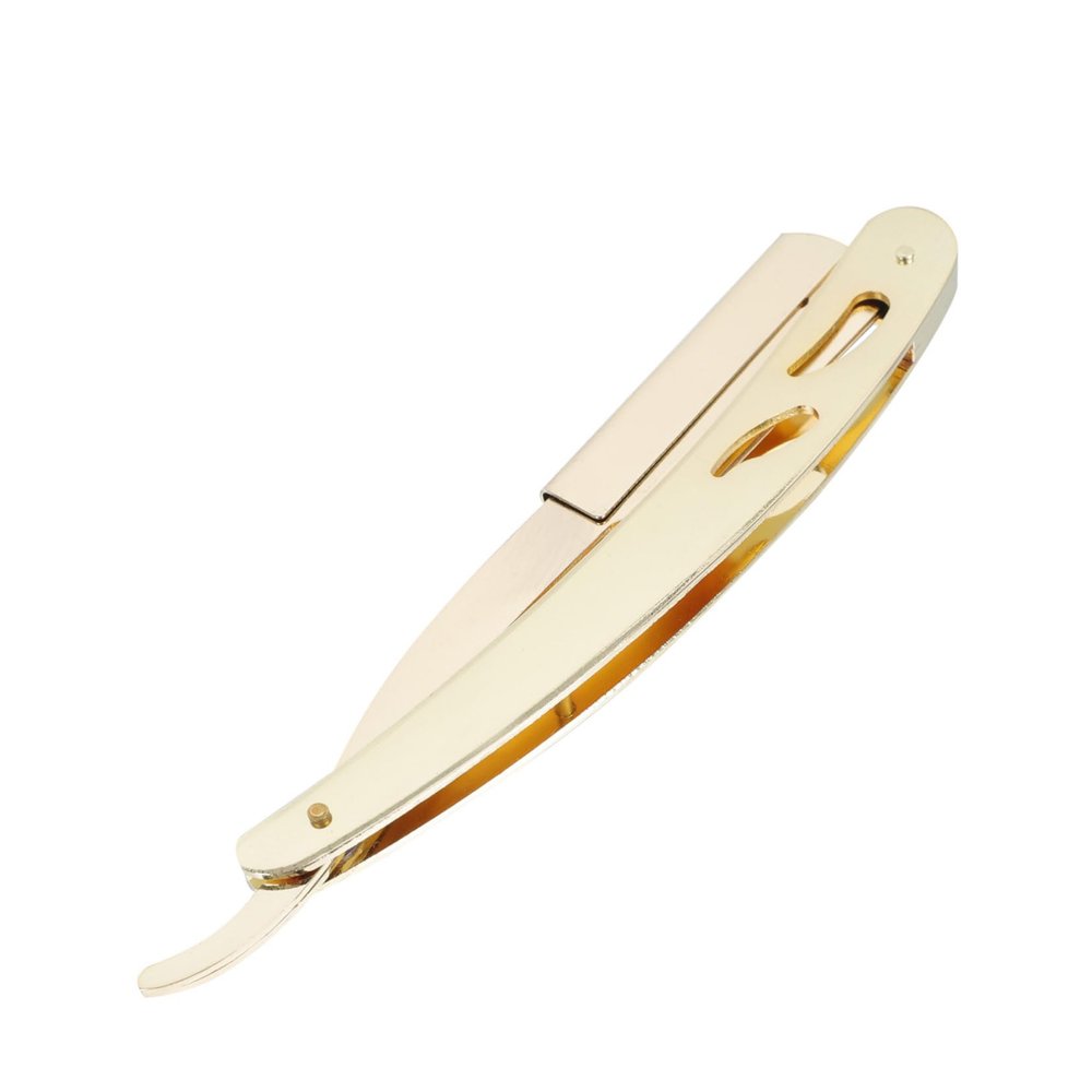HAKIDZEL 1pc Gold Facial for Hair Trimming and Eyebrow Shaping Lightweight Manual Shaver for Home and Salon Use Compact Design for Easy Carrying