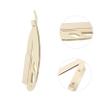 HAKIDZEL 1pc Gold Facial for Hair Trimming and Eyebrow Shaping Lightweight Manual Shaver for Home and Salon Use Compact Design for Easy Carrying view 3