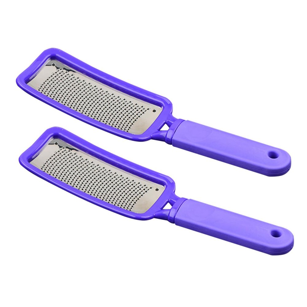 Mikinona 2pcs Professional Home Foot File Callus Remover Dead Skin Heel Scraper Foot Grinding Tool Random Color