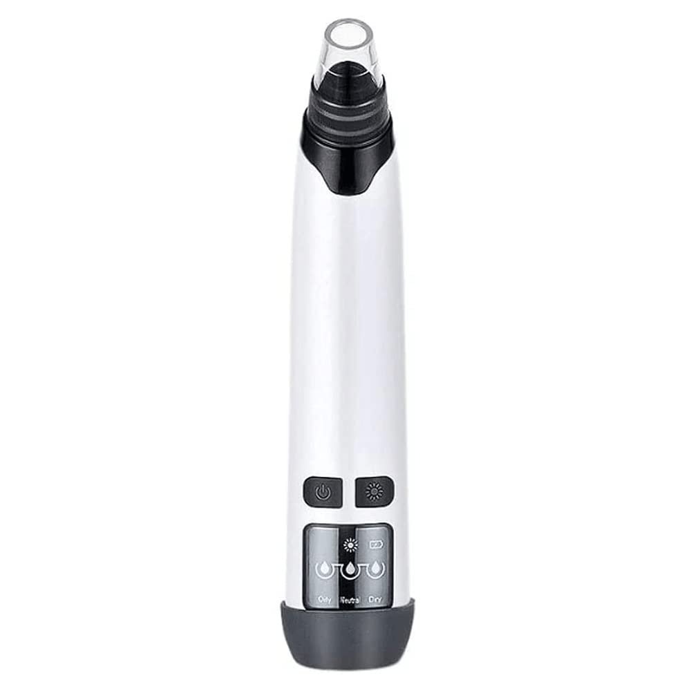 Blackhead Remover Vacuum, Electric Pore Cleaner Extractor Kit with 4 Removable Probes 5 Adjustable Suction Force for LED Display USB Rechargeable