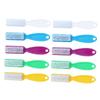 PACKOVE 10pcs Nail Files for Natural Nails Fingernail Brush Long Handle for Cleaning Random Color view 1