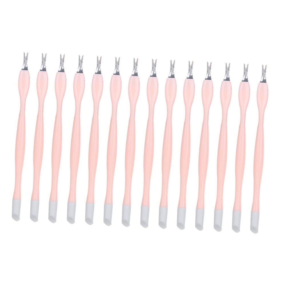 FOMIYES 30pcs Nail Dead Skin Trimmer and Cuticle Remover Tool Ergonomic Handle Forks Lightweight Nail Art Supplies for Professional and Personal Use
