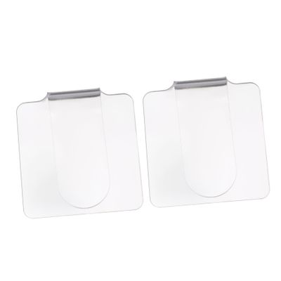 Beatifufu 2pcs Acrylic Nail Art Palette Makeup Foundation Mixing Palette Reusable and Easy to Clean