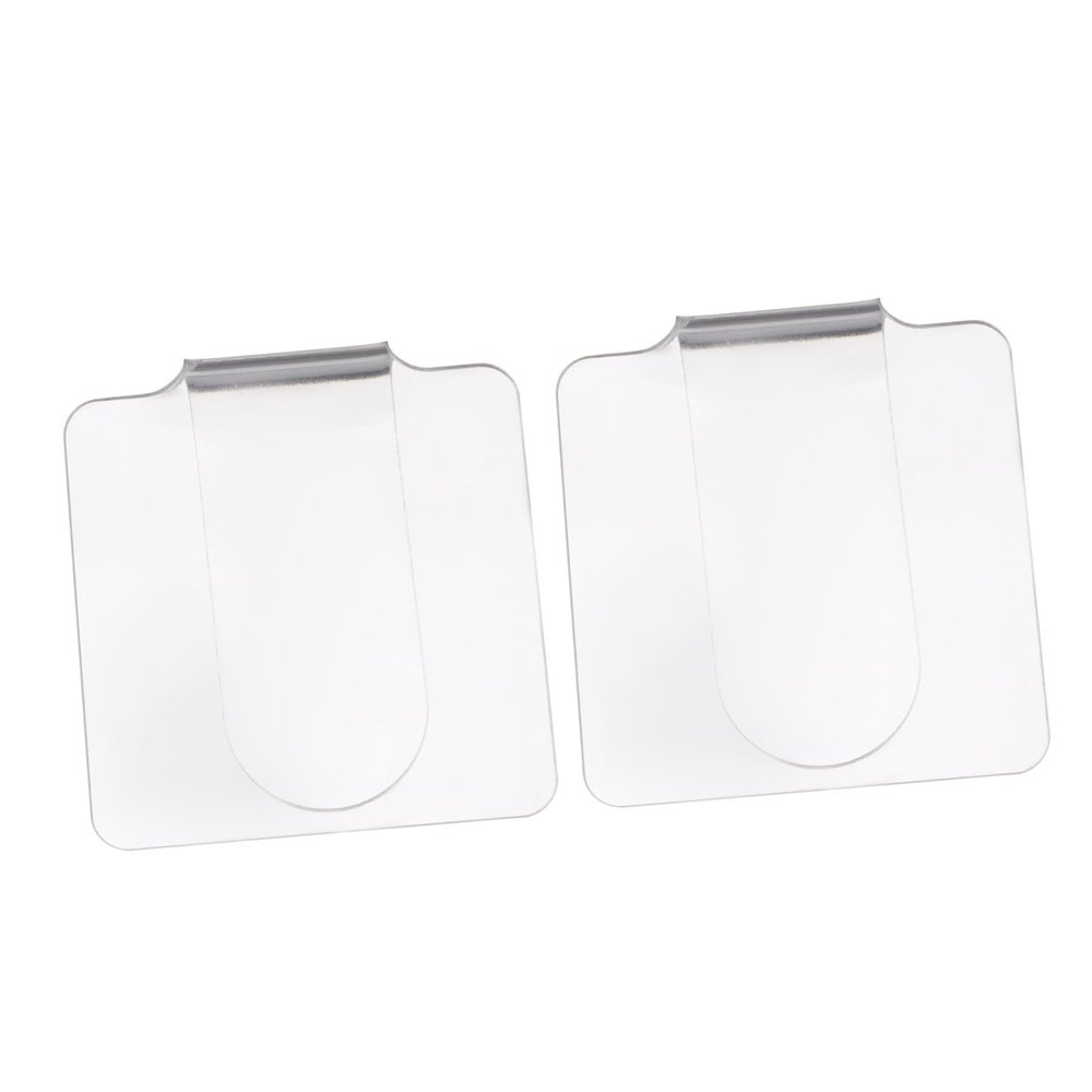 Beatifufu 2pcs Acrylic Nail Art Palette Makeup Foundation Mixing Palette Reusable and Easy to Clean