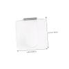 Beatifufu 2pcs Acrylic Nail Art Palette Makeup Foundation Mixing Palette Reusable and Easy to Clean view 3