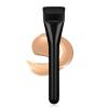 Flat Foundation Brush for Liquid Makeup,14CM Premium Fast Flawless Flat Top Kabuki Makeup Brushes Face Cosmetics Concealer Brush for Liquid, Blending, Powder, Cream, Powder, Blush, Buffing Black view 1