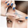 DEARMAMY 4pcs Stainless Steel Tip Scissors for Eyebrows Beard and Nose Hair Trimming Precision Grooming Tools for Men and Women Safe and Beauty Scissors view 4