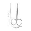Beatifufu Stainless Steel Eyebrow Trimmer Scissors 2-Piece Set for Women and Men Hair Cutting Tool for Facial Grooming and Nose Hair Trimming view 3