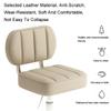 Leather Rolling Swivel Salon Stool Chair with Back Support, Height Adjustable Hydraulic Seat for Office Massage Spa Drafting Tattoo Beauty BarberOrange,A1 view 4