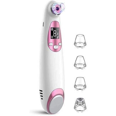 Blackhead Remover Pore, Vacuum Cleaner - Suction Tool with Display-USB Rechargeable Facial Pore Cleanser 5 Replaceable Suction Probes for All Skin.