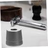 CALLARON 2pcs Aluminum Razor Holder Stand Razor Brush Shaving Stands for Safety view 4