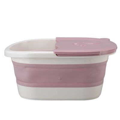aqxreight Foot Soaking Tub Foldable Foot Bath for Adults and Kids Portable Foot Wash Basin with Deep Design Sturdy Plastic Construction for Home Use Compatible with Essential Oils and Epsom Salts