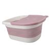 aqxreight Foot Soaking Tub Foldable Foot Bath for Adults and Kids Portable Foot Wash Basin with Deep Design Sturdy Plastic Construction for Home Use Compatible with Essential Oils and Epsom Salts view 4
