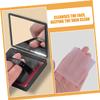 HAKIDZEL 2sets Oil Absorbing Papers Mirror Case and Puff of Blotting Sheets for Oily Skin Makeup-friendly Compact Design for Go Oil Control view 3