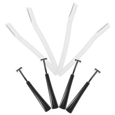 Gogogmee Portable Eyebrow Trimmer Set 8-Piece T-Shape Eyebrow Razor for Women Precision Facial Hair Remover Grooming Tool and Trimming