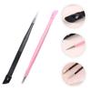 Mikinona 2pcs Manicure Tools Kit Sticker Tweezers Decal Pressing for Nail Diy Grooming Supplies view 2