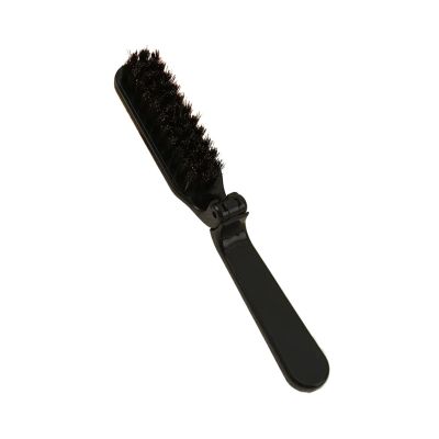 1PCS Soft Boar Bristle Beard Brush & Hairdressing Comb for Men - Perfect for Beard and Mustache Styling(Black)