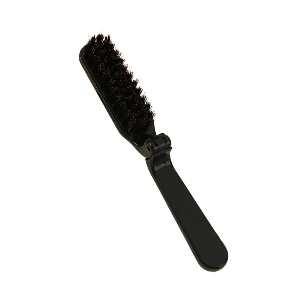 1PCS Soft Boar Bristle Beard Brush & Hairdressing Comb for Men - Perfect for Beard and Mustache Styling(Black)