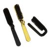 1PCS Soft Boar Bristle Beard Brush & Hairdressing Comb for Men - Perfect for Beard and Mustache Styling(Black) view 4