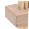 SKISUNO Wooden Handle Double Sided Bristle Nail Brush for Nail Cleaning Natural Bristle Wooden Design for Spa Massage Oils Hands Feet Washing view 4