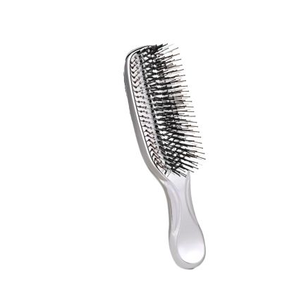lISusanll Electroplating Massage Comb for Scalp Care - Dual-Use Dry & Wet Portable Hair Comb for Home & Travel(Silver)