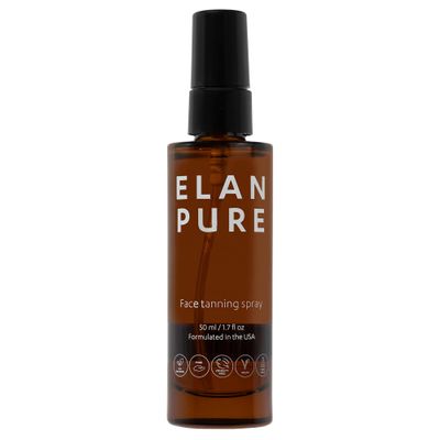 Elan Pure Face Tanning Mist, Organic Ingredients, Sunless Self Tanner, Bronzing, Hydrating, Streak-Free, Long Lasting Glow