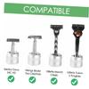 Didiseaon Aluminum Alloy Shaving Tool Base Razor Blade Holder for Men Razor Stand Tidy Clean view 4