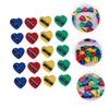 GANAZONO 60Pcs Heart Shape Pencil Sharpener Eyebrow and Eyeliner Pencil Sharpening Tool Compact Design for Home and School Use Easy to Carry for Travel and Makeup view 2