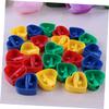 GANAZONO 60Pcs Heart Shape Pencil Sharpener Eyebrow and Eyeliner Pencil Sharpening Tool Compact Design for Home and School Use Easy to Carry for Travel and Makeup view 3