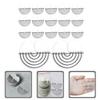 BIUDECO 50Pcs Hair Extension Heat Protective Pads with Scale Durable Insulated Shields for Hair Extensions Cost and Easy to Clean Hair Heat Protection Tools view 3