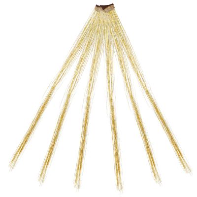 BIUDECO Tinsel Hair Extensions Kit 6pcs Glitter Clip-In Hair Tinsel Strands for Girls for Parties and Festivals