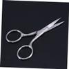 IWOWHERO 2pcs Facial Hair Scissors Eyebrow Scissors for Men Stainless Steel Nose Hair Trimmer Precision Cut view 3