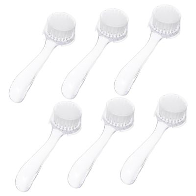 BIUDECO 6pcs Nail Dust Cleaning Brush Durable Manicure Dust Brushes for Nail Art Face Wash for Home Professional Use Gentle Bristles for Cleaning