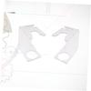 PACKOVE 2pcs Transparent Men's for Mane Brush Rack Holder for Shaving for Home and Travel Use for Barber Salon view 2