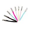 PACKOVE 10pcs Stainless Steel Eyebrow Razor Microblading Tool Portable Eyebrow Shaper for Women Kit Random Color view 1